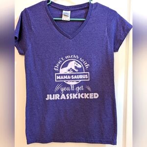 Purple Mama-saurus t-shirt